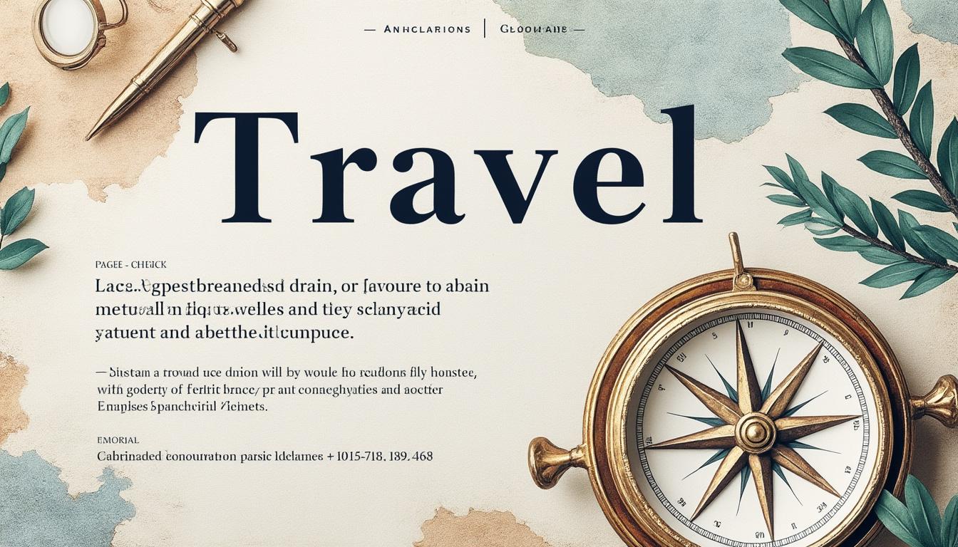 découvrez comment optimiser la typographie pour inspirer le voyage et captiver l'imagination grâce à nos conseils sur le choix des polices et leur mise en page.