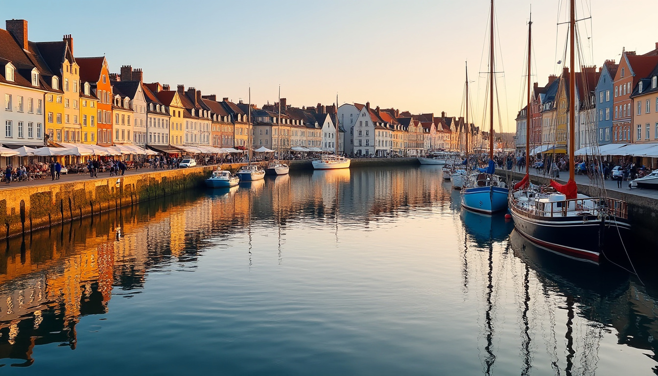 découvrez une charmante ville en bord de mer en normandie : flânez sur le port, profitez des plages et savourez le charme du littoral normand.