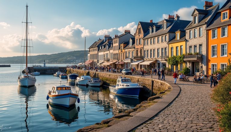 partez à la découverte d’une charmante ville en bord de mer en normandie : flânez sur le port, profitez des plages et savourez l’art de vivre normand.
